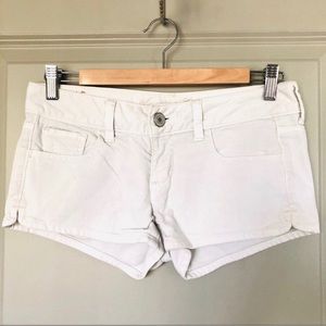 American Eagle White Denim Shorts Sz 2